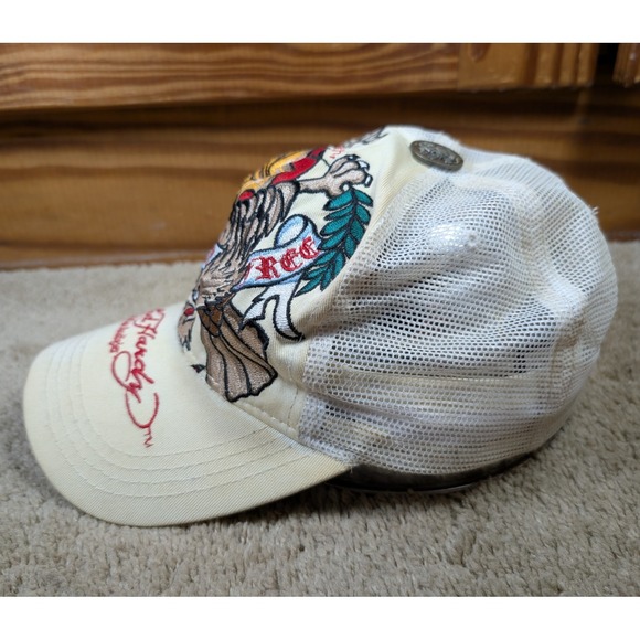 Ed Hardy Hat Snapback Eagle Tattoo Art Mesh Back Trucker Cap Vintage - Picture 3 of 9